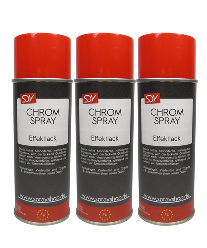 Chrom effektspray 400ml - effektspray, 3x