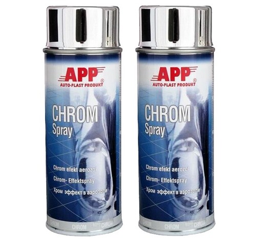 Chromefarbe 400ml spray - 2x,